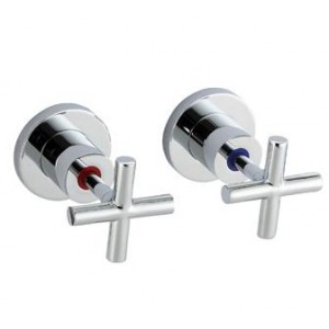 PLNZ Chrome Full Turn Lead Free Wall Top Assemblies